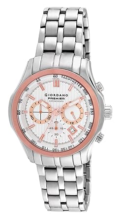 Chronograph White Dial Mens Watch - P115-33