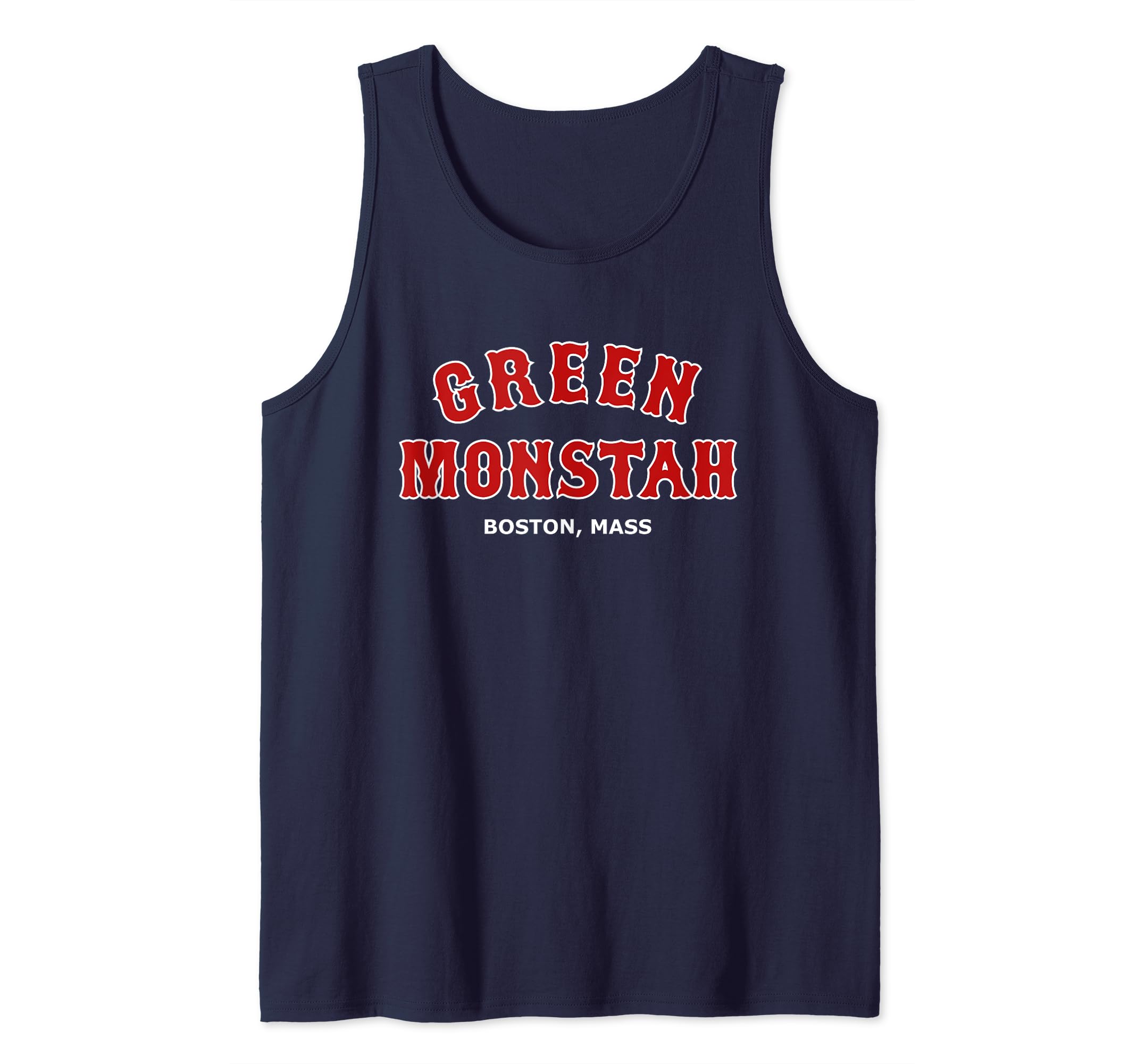 Photo 1 of Green Monstah Funny Boston Mass New England Sports Gift Tank Top