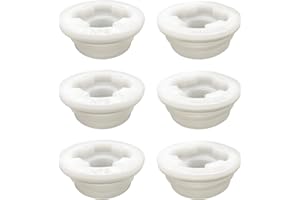 GREEN GOODS Bung Cap 2" Combo with Gasket for 55 Gallon Plastic Drum - 6pc (3 Each Size Thread) Made in USA