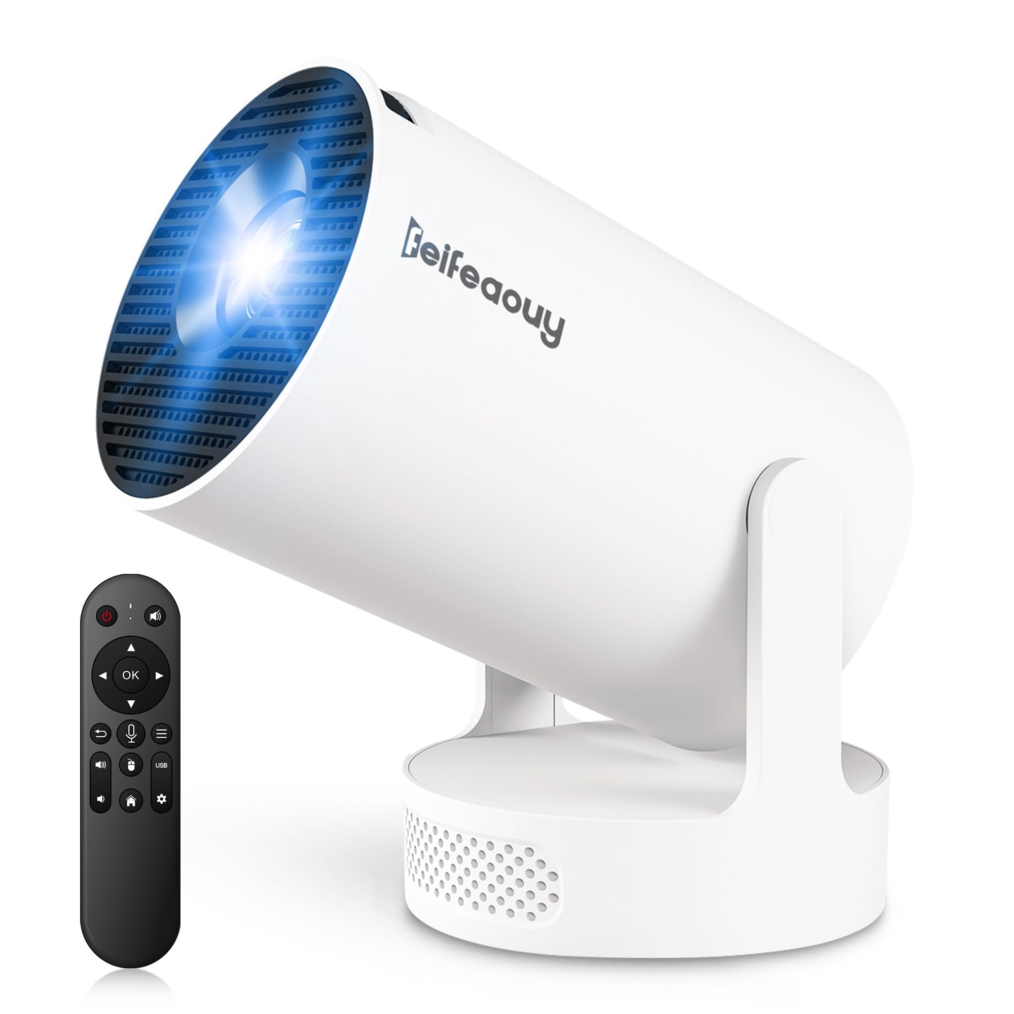 Mini Projector 4K with WiFi Bluetooth 5.4 - Smart