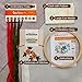 Akacraft Unfinished Embroidery Starter Kit, Cotton Fibric with Water Soluble Pattern, 6 inch Plastic Embroidery Hoop, Color Threads, and Needles, Handy Bouquet Series-Mixed Flowers