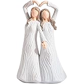 Pop Your Dream Sisters Figurine, Friendship Gifts for Best Friends, Bestie Birthday Figurine Gifts for Women, Sister Gift from Sister and Bestie Friends, 7 Inch Sculpted Hand-Painted Figure