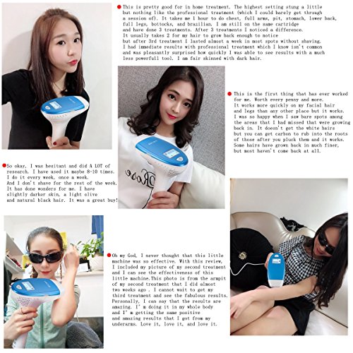 IPL Hair Removal Device - TUMAKOU MLAY M3 Permanent Painless Hair Removal Device, FDA Approved, 300000 Flashes Professional Light Epilator For Woman and man,3in1 (HR+SR+AC)