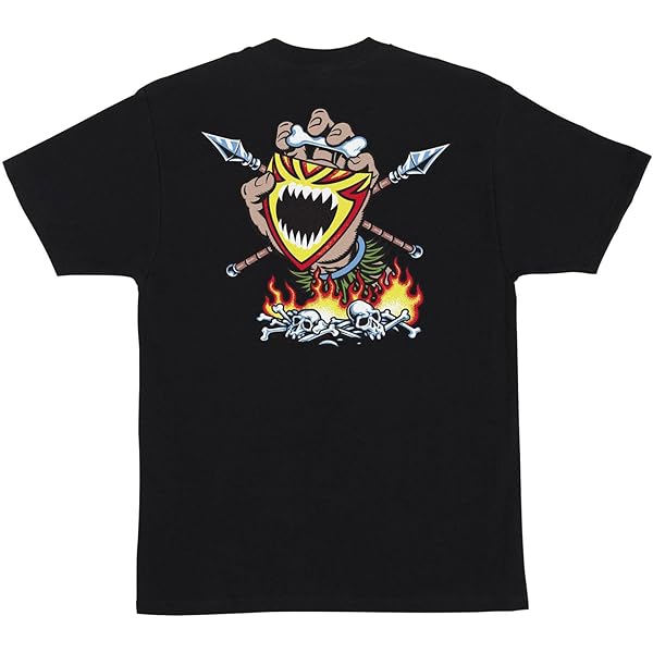 SANTA CRUZ Thrasher Flame Dot L/S Midweight T-Shirt Black