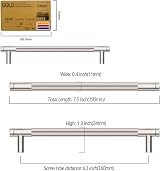 Amerdeco 10 Pack Brushed Satin Nickel Knurled Cabinet Pulls 160mm AM003 view 6
