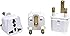 Ceptics South Africa Travel Plug Adapter (Type M) - 3 Pack [Grounded & Universal]