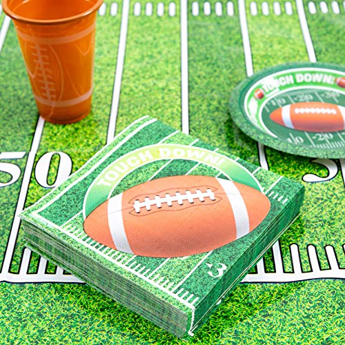 image for JOYIN 144 Count Touchdown Football Game Day Themed Paper Napkins Footb