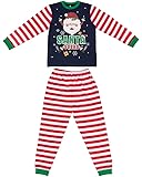 Santa Squad Festive Xmas Pyjamas Family Mum Dad Children Baby Christmas Family PJ - (Kids - 3-4 Years)