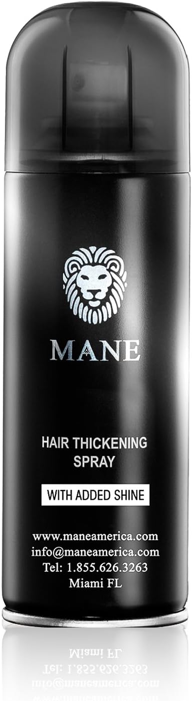 Mane America Hair Thickening Spray with Added Shine Root Concealer - Thicker Fuller Hair Instantly (200ml) (Blonde)