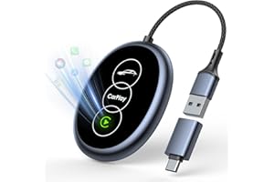 Wireless CarPlay Adapter for Apple, Converts Wired to Wireless Car Play Adapter, Plug & Play CarPlay for Cars from 2017 & for