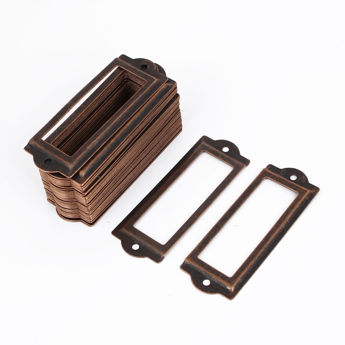 Sourcingmap Office Drawer 83mmx30mm Antique Style Label Pull Holder Frame 50pcs