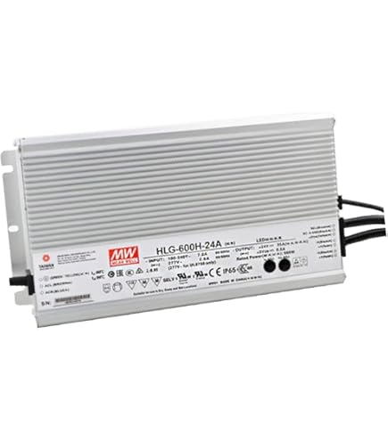 HLG-600H-24 電源ユニット 24V 25A Amazon.com: Mean Well HLG 600W 54V 11.2A LED Driver， HLG-600H-54B