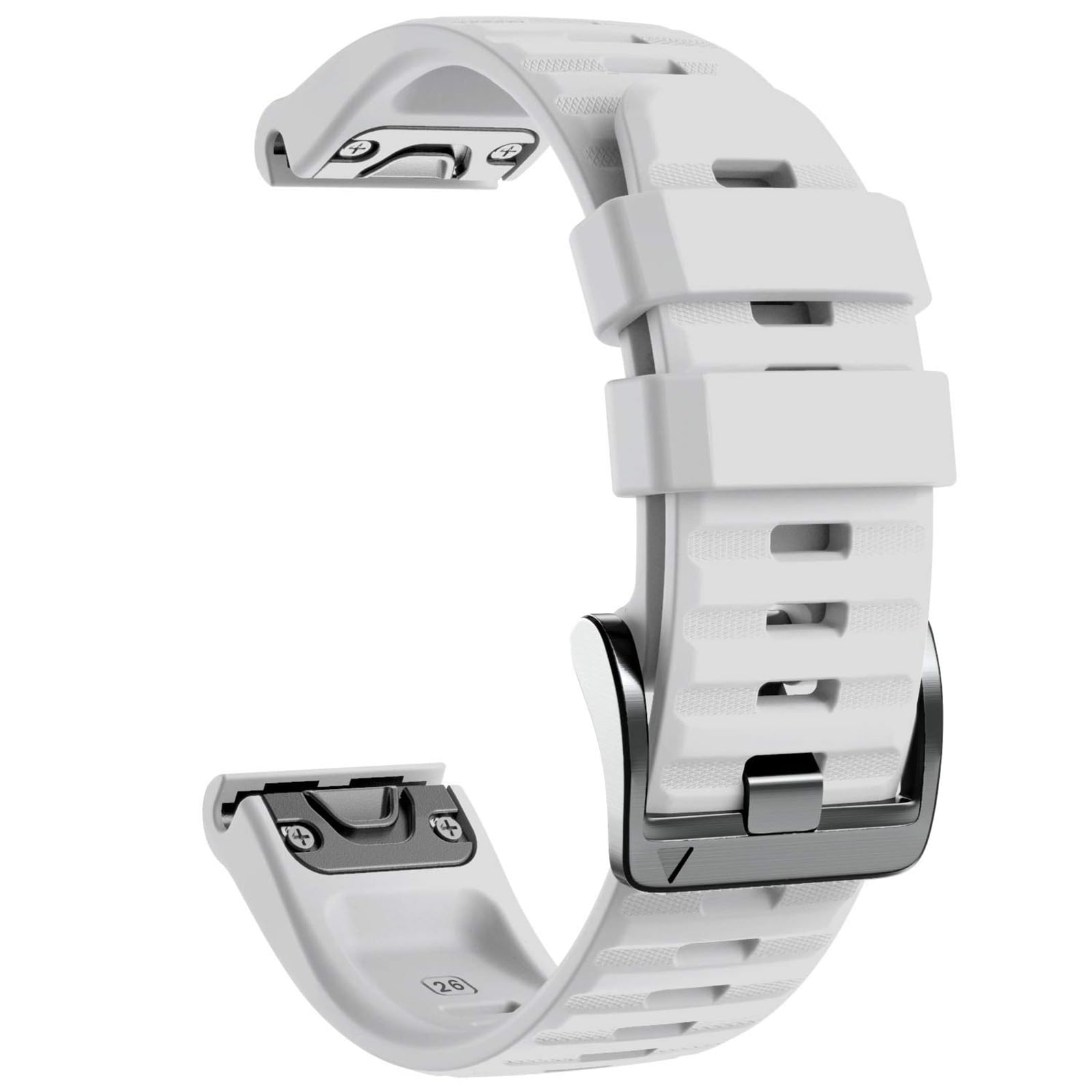NotoCity Compatible with Garmin Fenix 6x Pro/7x Strap, 26mm Replacement Strap for Garmin Fenix 6x/7x pro/5x/5x Plus, Fenix 3/HR/8 51mm, Instinct 2X, Epix Pro 51mm Silicone(White) โ image 1