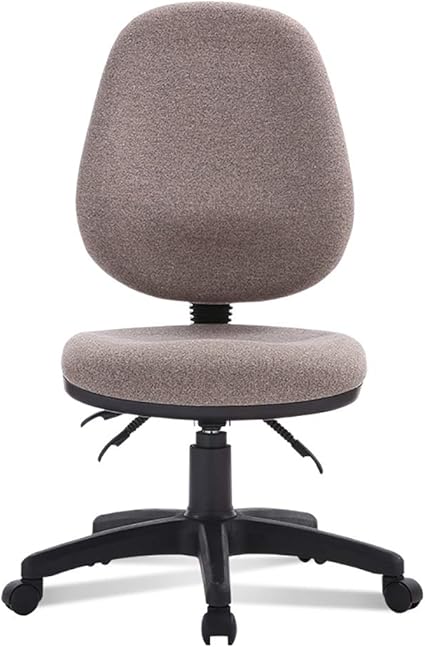 Hsrg Chaise De Bureau Sans Bras A Dossier Bas Hauteur Reglable Chaise De Travail Pivotante Ordinateur De Bureau Chaise Ergonomique Brown Amazon Fr Cuisine Maison
