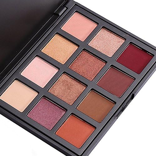 Eyeshadow Palette Makeup - Matte & Shimmer 12 Colors - Highly Pigmented Waterproof - DiChi Smoky Cosmetic Eye Shadows