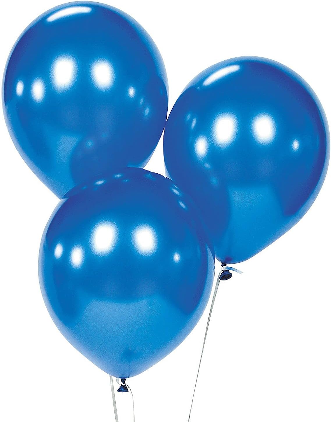 Metallic Blue Balloons 100 Pack, Large 12 Inch Thick Latex Biodegradable Helium Party Balloons for Birthday Wedding - Image 4
