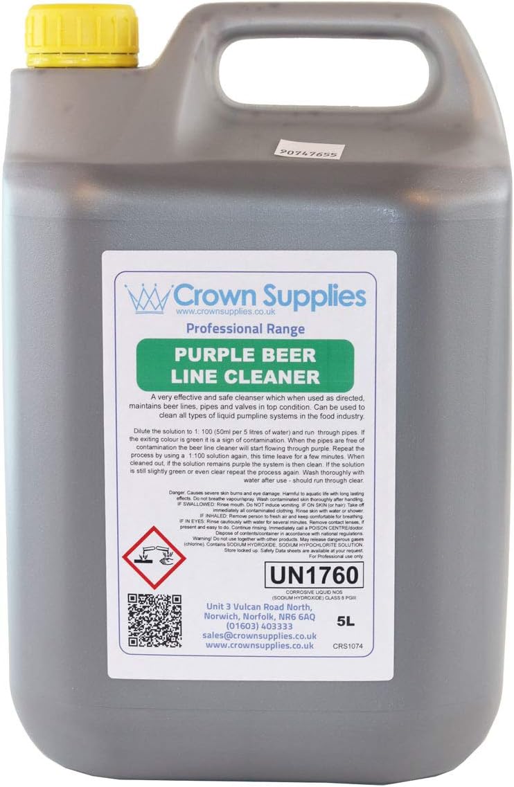 Professional Beer Line Cleaner with Purple Indicator Amazon.co.uk