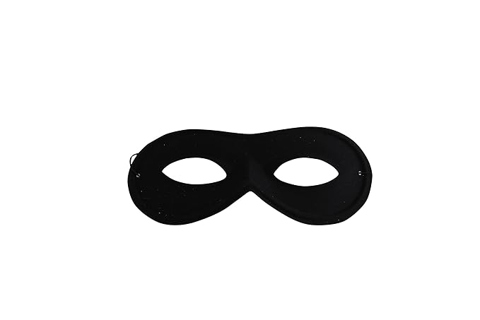 Panzerknacker Maske Stoffbrille schwarz - Kostüm für Erwachsene & Kinder - perfekt für Fasching, Karneval & Cosplay - Univers