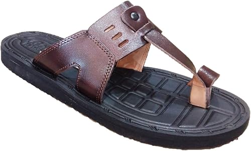 leather chappals for mens amazon