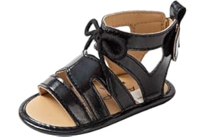 Csfry Infant Baby Girls Sandals with Princess Dress First Walker Shoes