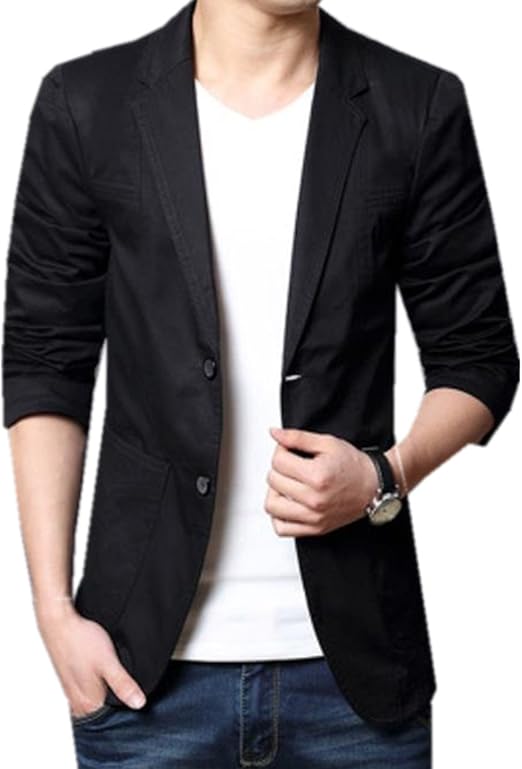 Amazon Ininuk メンズ ジャケット 春 夏 最新 トレンド サマージャケット 通勤 スリム かっこいい メンズ テーラードジャケット スーツ生地 スーツ ビジネス ファッション カジュアル 長袖 礼服 コート ジャケット 通販