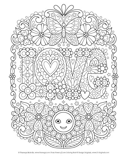 Power of Love Coloring Book (Coloring is Fun) (Design Originals): 32 ...