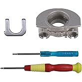 Adhiper WH-1000XM4 Hinge Swivels + U Shaped Metal Hinge Lock Grove Replacement for Sony WH-1000XM4 Headphone,Replacement Parts Accessories Hinge Spins(Silver,Left)