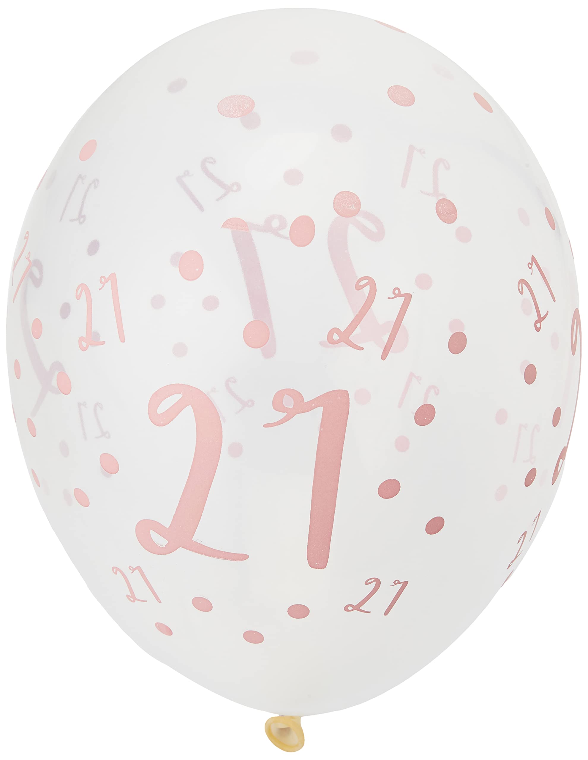 Creative Party Clear Print Birthday Balloons, 6 21st Birthday Balloons, party decorations, premium 21st birthday decorations, RB311,30cm (12")