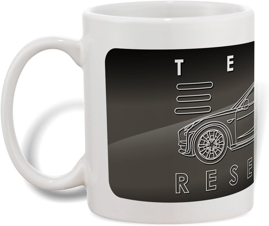 Tesla Model 3 Coffee Mug (11 Oz, Titanium)