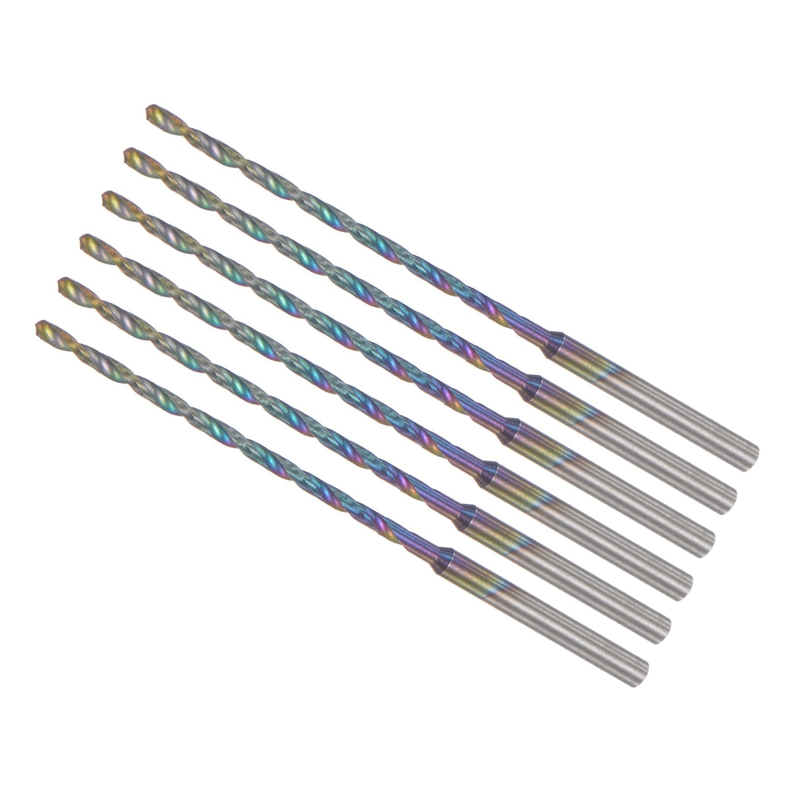 CoCud Mini Drill Bit, 1.5mm Drill Diameter 2.35mm Shank Diameter, Micro Engraving Drill Bit - (Applications: for Plastic and Woodwork), 6-Pieces