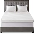 Sleep Philosophy Gel Infused Memory Foam Mattress Topper Luxurious, All Season Enhanced Bed Support, Queen, White Removable 3M Cover Scotchgard Moisture Wicking Cover