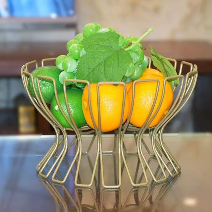 Giow Tazones de Frutas Plato de Frutas Hierro Forjado Creativo, Gran