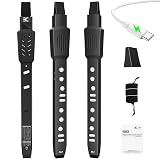 EX Electric Digital Wind Instrument, Electric Saxophone, with 12 Tones, 3 Fingering Modes, 3-Octave Range, Auto Vibrato & Transpose, Bluetooth MIDI & Rechargeable, Black