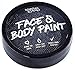 Water Activated SFX Face and Body Paint - Black Face Paint, Special Effects Makeup 18g Cake Tub - Pretend Costume and Dress Up Makeup - Great For Halloween Party and Cosplay by Splashes & Spills
