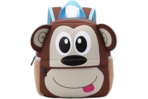 Kid Backpack, Baby Boys Girls Toddler Pre School Backpack Children Backpacks Bags (monkey), Monkey, 10.2*8.3*3.1, Classic