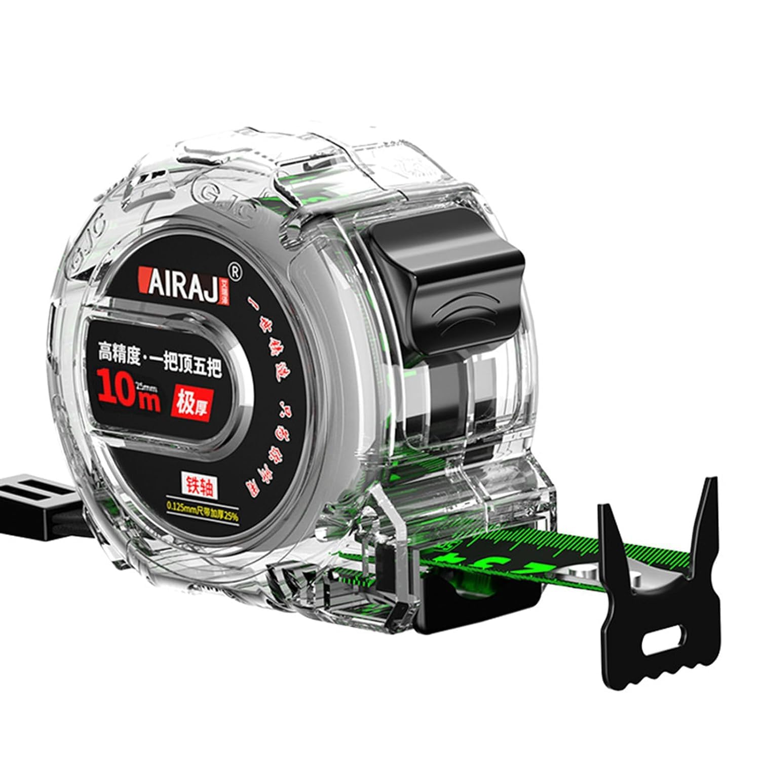 10M Self-Lock Steel Tape Measure - Retractable Steel Precision Measuring Tape, Metal Measuring Tape Measure, Stainless Steel Retractable (25MM Width/Unit: CM)