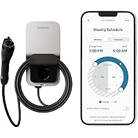 FLO Home X6 Level 2 Electric Vehicle Charging Station (HOX6N2A1A1-FL-P20, NEMA 14-50 Plug, J1772 (All EVs), Deep Silver, HOX6
