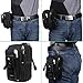 xhorizon FX 1000D Nylon Molle Outdoor Big Capacity Oversize Tactical Smartphone Holster EDC Carry Accessory Tool Waist Bag Pack Pouch Case with Belt Loop & Belt Latch for Accessories & Smart Phones