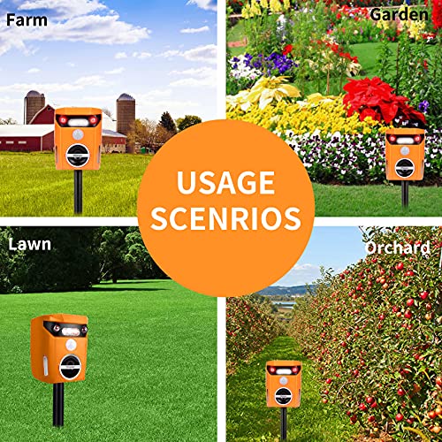 Thanos Solar Animal Repellent Ultrasonic Cat Repeller Motion Activated