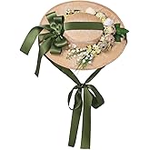 COSDREAMER Victorian Hat Womens Girls Tea Party Hats Vintage Flowers Flat