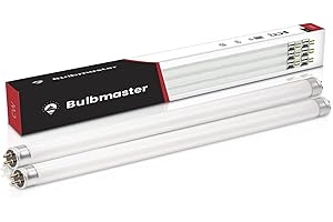 BULBMASTER F8T5 CW Fluorescent Bulbs 12 Inch - F8 T5 8W Cool White 4100K Fluorescent 12" Under Cabinet Light Bulbs Linear T5 380 Lumens - Under The Counter Small Light Bulb - Pack of 2
