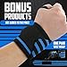 Z ZEALSPOT Elbow Sleeves (Pair) with Heavy Duty Wrist Wraps-Support, Compression for Weightlifting, Powerlifting, Crossfit,Bench Press and Tennis-5mm Neoprene Brace for Both Women,Men, Black M