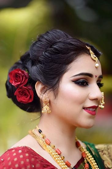 Buy Ekan Bridal Rose Flower Hair Pins Hair Clips For Women