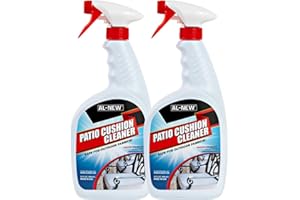 AL-NEW Patio Cushion Cleaner | Safe For Use On Outdoor Fabrics Such As Patio Cushions, Awnings, Furniture Covers, and more (32 Ounce) Pack of 2