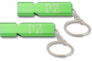 Potato Zone Emergency Whistle – Survival Keychain Whistle Emergency – 120db Loud Safety Whistle for Protection, Camping, Hiking, Sports, Dog Training – Portable Metal Whistle