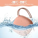 Aolso Dummy Holder 2Pcs Silicone Pacifier Case Apricot Bean Paste view 6