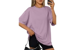 Trendy Queen Womens Oversized Summer T Shirts Plus Size Spring Cute Casual Tops Short Sleeves Fashion Workout Clothes