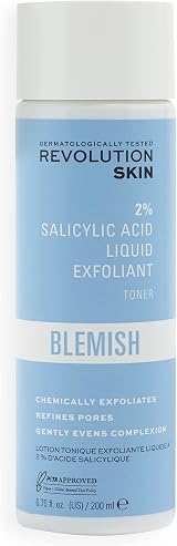 Revolution Skincare London 2% Salicylic Acid BHA Toner Exfoliant Blemish Pores view 1