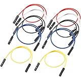 uxcell ジャンプワイヤ XH2.54 1ピンリボンワイヤー メス - メス 1ピンヘッダー 1Pジャンパ線 長さ21cm 10個入り