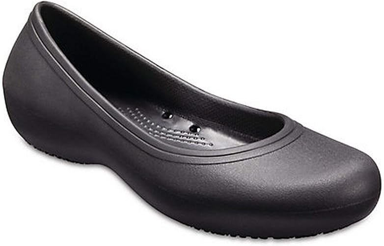 Amazon クロックス レディース At Work 2 フラットシューズ 婦人靴 カジュアル シンプル 女性用 Crocs クロックス シューズ